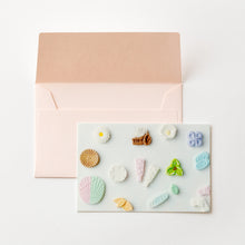 画像をギャラリービューアに読み込む, お干菓子 メッセージカードセット