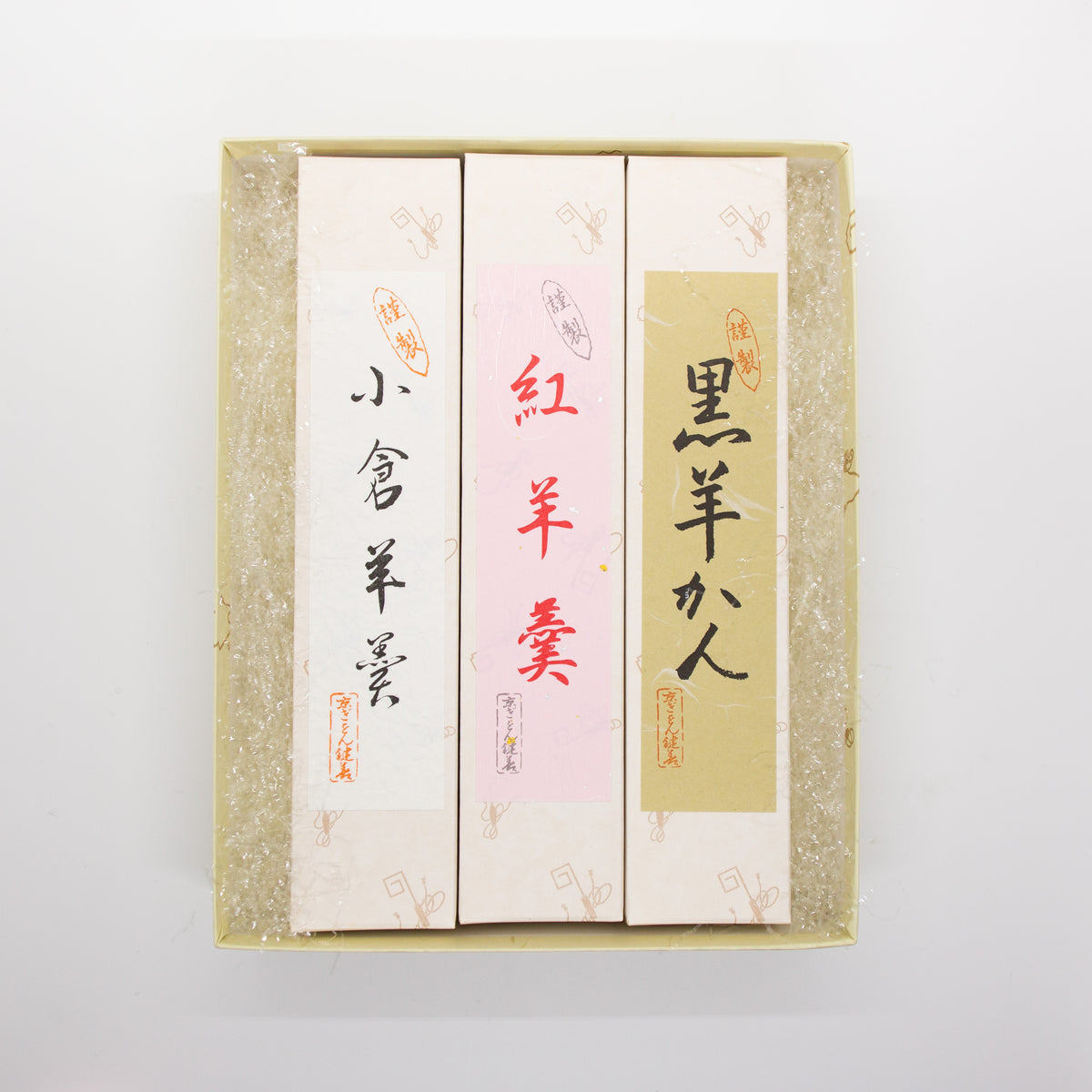 羊羹詰め合わせ 大サイズ3棹 紙箱入り – 鍵善良房オンラインショップ